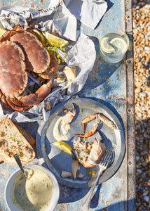 Crab picnic on the beach
